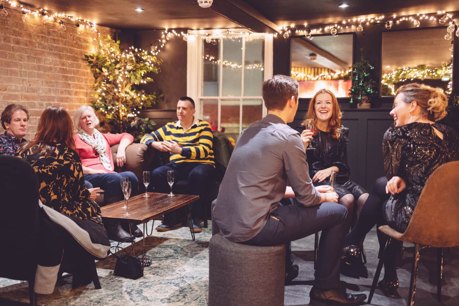 Welcoming café space for catching up after a workout